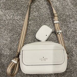 kate spade Ivory and Tan Crossbody Bag